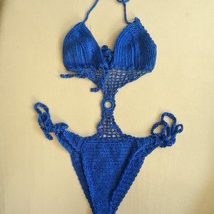 Crochet swimwear monokini